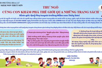 Thư ngỏ:Cùng con khám khá thế giới qua những trang sách