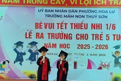 Ảnh Bé vui tết thiếu nhi 1/6- Lễ ra trường cho trẻ 5 tuổi